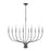 Atlas Lighting Madeline 45'' Wide 10Lt Chandelier, Dark Gray