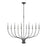 Atlas Lighting Madeline 45'' Wide 10Lt Chandelier, Dark Gray