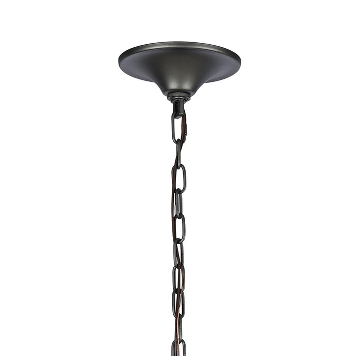 Atlas Lighting Madeline 45'' Wide 10Lt Chandelier, Dark Gray