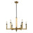 Atlas Lighting Mandeville 23''W 6Lt Chandelier, Oil Rubbed Bronze