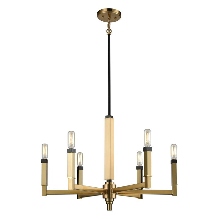 Atlas Lighting Mandeville 23''W 6Lt Chandelier, Oil Rubbed Bronze