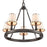 Atlas Lighting Marion 24.5'' Wide 5Lt Chandelier, Bronze/Natural
