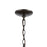 Atlas Lighting Market Square 19'' Wide 3Lt Chandelier, Bronze/Clear