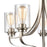 Atlas Lighting Market Square 24'' Wide 5Lt Chandelier, Nickel/Clear
