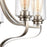 Atlas Lighting Market Square 24'' Wide 5Lt Chandelier, Nickel/Clear