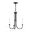 Atlas Lighting Meadowview 18'' Wide 3Lt Chandelier, Matte Black