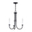 Atlas Lighting Meadowview 18'' Wide 3Lt Chandelier, Matte Black