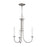 Atlas Lighting Meadowview 18'' Wide 3Lt Chandelier, Brushed Nickel