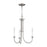 Atlas Lighting Meadowview 18'' Wide 3Lt Chandelier, Brushed Nickel