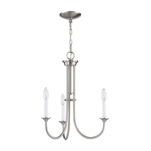Atlas Lighting Meadowview 18'' Wide 3Lt Chandelier, Brushed Nickel