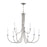 Atlas Lighting Meadowview 36'' Wide 9Lt Chandelier, Brushed Nickel
