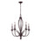 Atlas Lighting Medford 26'' Wide 5Lt Chandelier, Oiled Bronze