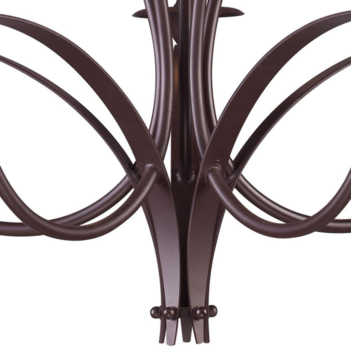Atlas Lighting Medford 26'' Wide 5Lt Chandelier, Oiled Bronze