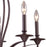 Atlas Lighting Medford 26'' Wide 5Lt Chandelier, Oiled Bronze