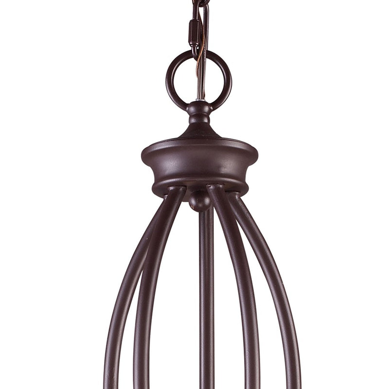 Atlas Lighting Medford 26in 5-Light Chandelier | Transitional Oil Rubbed Bronze Metal | Dining Room & Kitchen Island | Model CL11244-BZ