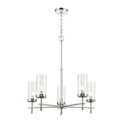 Atlas Lighting Melinda 25'' Wide 5Lt Chandelier, Polished Chrome - CL11249-CH
