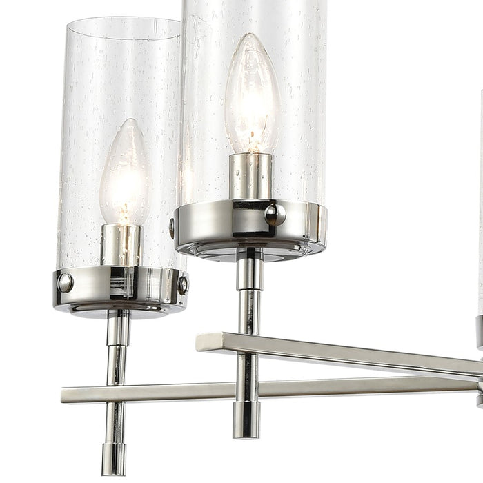 Atlas Lighting Melinda 25'' Wide 5Lt Chandelier, Polished Chrome