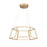Atlas Lighting Minimalist 21'' Wide LED Chandelier, Gold