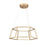 Atlas Lighting Minimalist 21'' Wide LED Chandelier, Gold