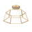 Atlas Lighting Minimalist 21'' Wide LED Chandelier, Gold