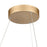 Atlas Lighting Minimalist 21'' Wide LED Chandelier, Gold