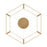 Atlas Lighting Minimalist 21'' Wide LED Chandelier, Gold