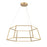 Atlas Lighting Minimalist 23.25'' Wide LED Chandelier, Soft Gold