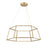 Atlas Lighting Minimalist 23.25'' Wide LED Chandelier, Soft Gold