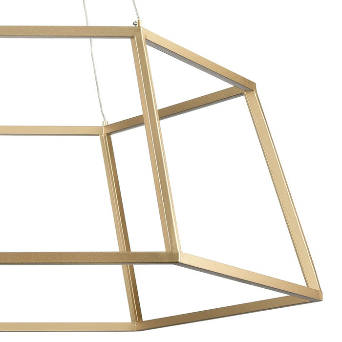 Atlas Lighting Minimalist 23.25'' Wide LED Chandelier, Soft Gold