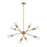 Atlas Lighting Module 22'' Wide 8Lt Chandelier, Burnished Brass