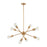 Atlas Lighting Module 22'' Wide 8Lt Chandelier, Burnished Brass