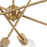 Atlas Lighting Module 22'' Wide 8Lt Chandelier, Burnished Brass