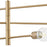 Atlas Lighting Module 34'' Wide 6Lt Chandelier, Burnished Brass
