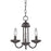 Atlas Lighting Montgomery 12''W 3Lt Chandelier, Oil Rubbed Bronze