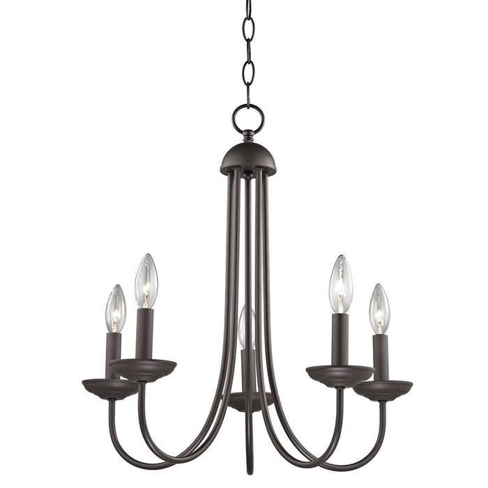 Atlas Lighting Montgomery 5Lt Chandelier, Oil Rubbed Bronze