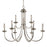 Atlas Lighting Montgomery 34'' Wide 9Lt Chandelier, Brushed Nickel