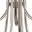 Atlas Lighting Montgomery 34'' Wide 9Lt Chandelier, Brushed Nickel