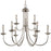 Atlas Lighting Montgomery 34'' Wide 9Lt Chandelier, Brushed Nickel