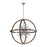 Atlas Lighting Morning Star 19.5'' Wide 6Lt Chandelier, Fir/Chrome