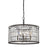Atlas Lighting Nadina 22''W 6Lt Chandelier, Silverdust Iron/Clear