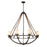Atlas Lighting Natural Rope 41'' Wide 8Lt Chandelier, Bronze/White