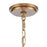 Atlas Lighting Neville 28'' Wide 8Lt Chandelier, Natural Brass
