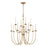 Atlas Lighting Neville 34'' Wide 12Lt Chandelier, Natural Brass