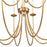 Atlas Lighting Neville 34'' Wide 12Lt Chandelier, Natural Brass