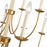 Atlas Lighting Neville 34'' Wide 12Lt Chandelier, Natural Brass