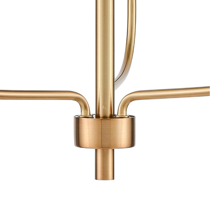 Atlas Lighting Newland 17'' Wide 3Lt Chandelier, Satin Brass