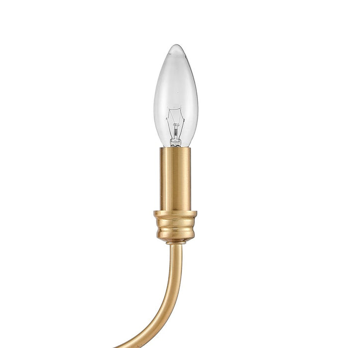 Atlas Lighting Newland 17'' Wide 3Lt Chandelier, Satin Brass