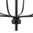 Atlas Lighting Newland 21'' Wide 6Lt Chandelier, Matte Black