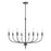 Atlas Lighting Newland 34'' Wide 8Lt Chandelier, Matte Black