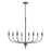 Atlas Lighting Newland 34'' Wide 8Lt Chandelier, Matte Black
